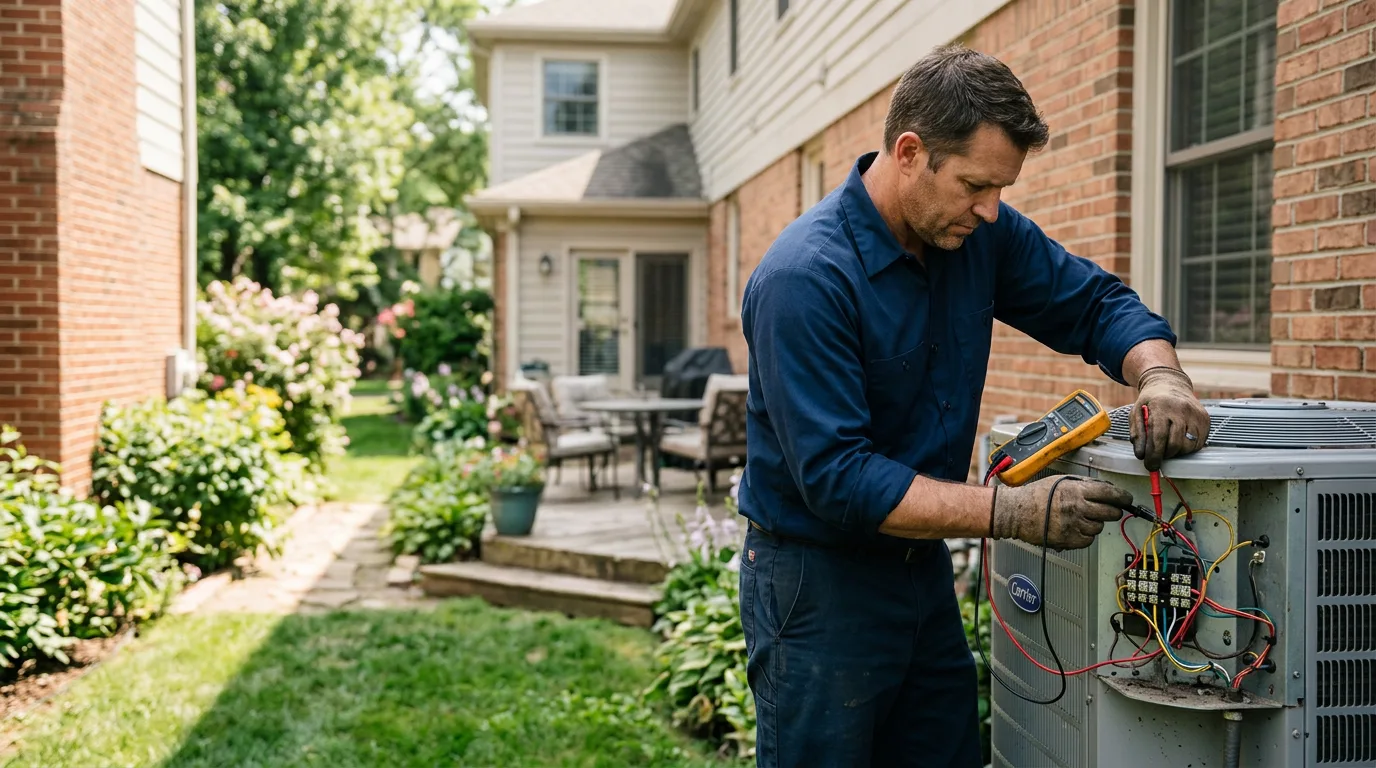 HVAC technician working near Revelo, KY